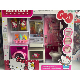 Bộ Đồ Chơi Nhà Tắm HELLO KITTY Siêu Dễ Thương Phiên Bản Đầy Đủ Phụ Kiện