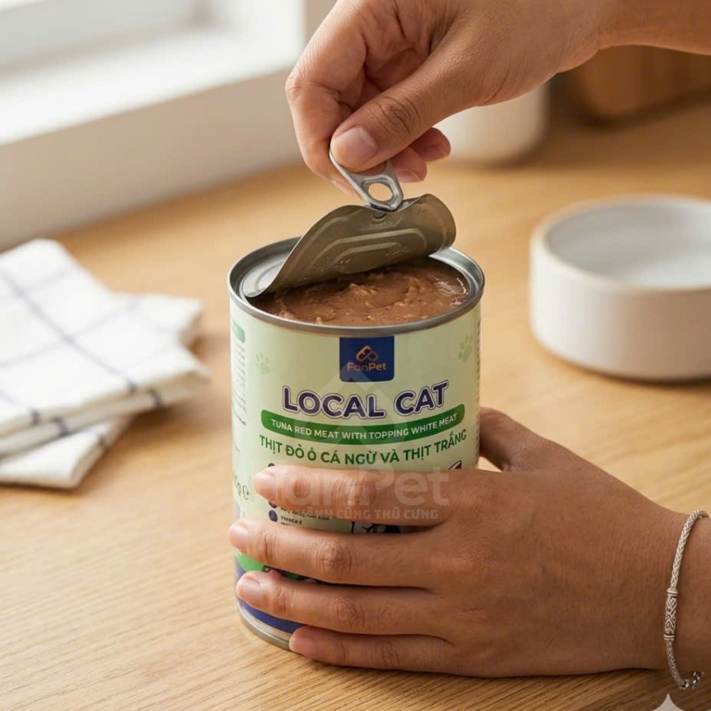 [XẢ KHO] COMBO Pate Mèo LOCAL CAT Thịt Cá Ngừ Tươi 100% Hỗ Trợ Thị Lực , Bổ Sung Taurine-Lon 400G