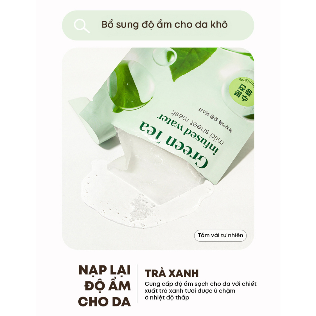 (Gift) Combo 5 Mặt Nạ Giấy Dưỡng Ẩm Làm Dịu Da (Mix Nhiều Loại)