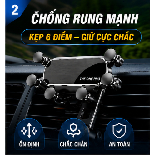 Giá đỡ điện thoại thông minh cho xe, điều chỉnh 360 độ,kẹp tự động, chống rơi, không rung, phù hợp mọi loại điện thoại