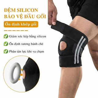 Đai Trợ Lực Đầu Gối Đệm Silicon ECOFIT 7611 Giảm Đau Nhức, Giảm Áp Lực, Bảo Vệ Khớp Gối Khi Vận Động