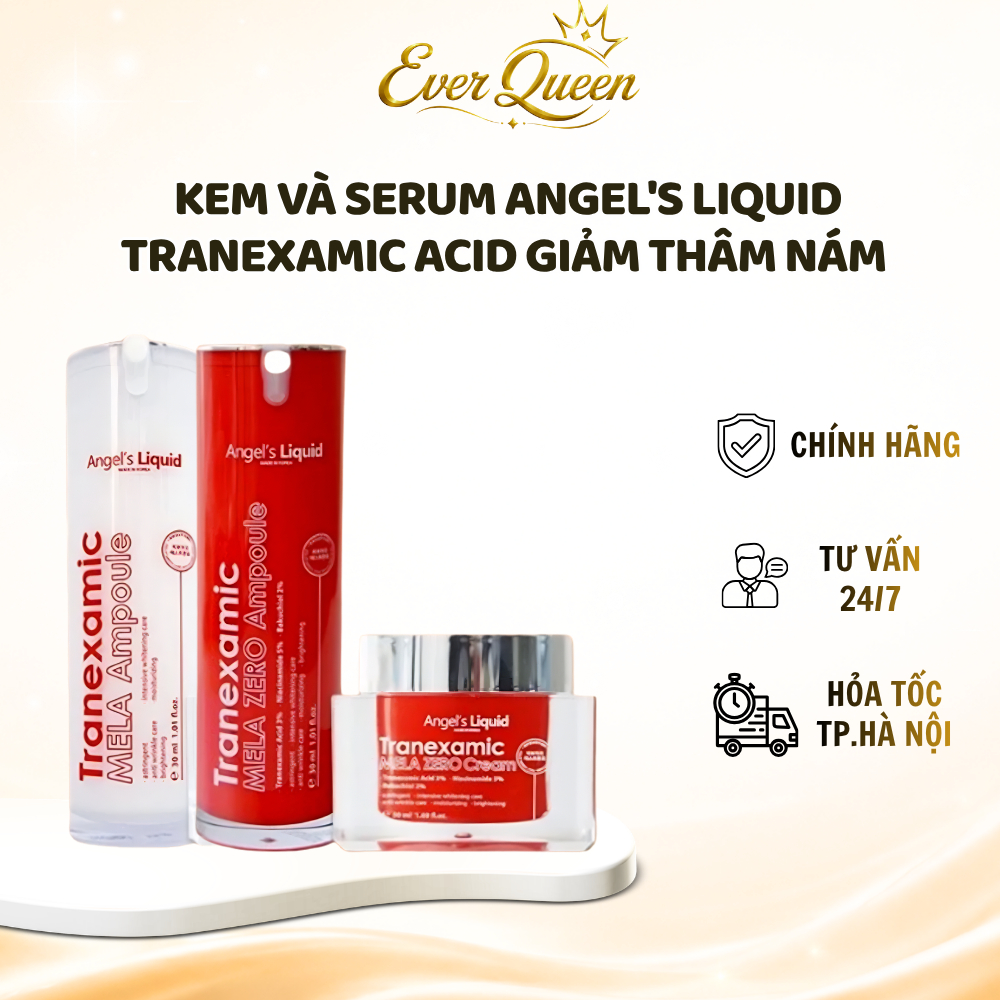 Serum Kem Dưỡng Angel's Liquid Tranexamic Acid Giảm Thâm Nám Và Dưỡng Trắng Da - Ever Queen