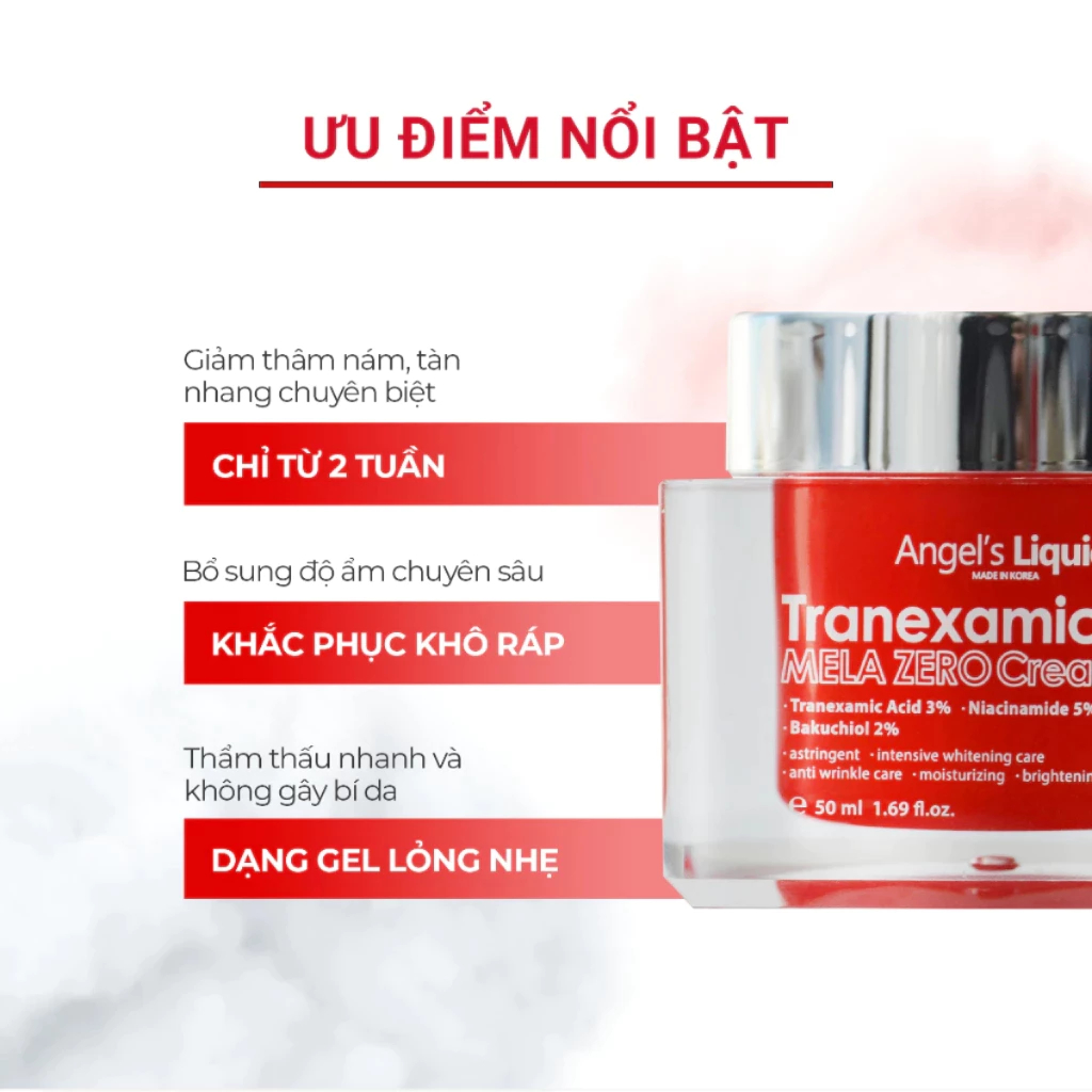 Serum Kem Dưỡng Angel's Liquid Tranexamic Acid Giảm Thâm Nám Và Dưỡng Trắng Da - Ever Queen