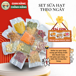 Set sữa hạt dinh dưỡng mix sẵn Túi hút chân không - tiện lợi, dinh dưỡng, thanh lọc
