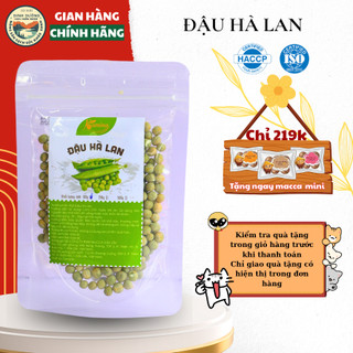 Đậu hà lan sấy khô nguyên chất  Túi zip giòn béo dễ ăn, thực dưỡng lành mạnh