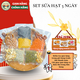 Set sữa hạt túi mix sẵn 5 ngày hút chân không