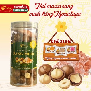 Hạt Macca Rang Muối Hồng Himalaya Hũ Nhựa , Bổ Sung Chất Béo Tốt, No Lâu, Phù Hợp Chế Độ Ăn Healthy