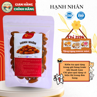 Hạnh nhân nguyên hạt Túi zip – Hạt dinh dưỡng làm sữa, ăn chay, smoothy