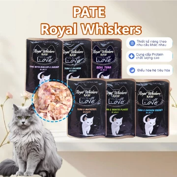 Pate mèo, Pate cho mèo Royal Whiskers thức ăn cho mèo bổ sung dinh dưỡng mọi lứa tuổi gói 70g