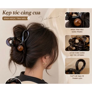 Kẹp tóc càng cua Hàn Quốc, kiểu dáng nơ trẻ trung, cá tính, thanh lịch