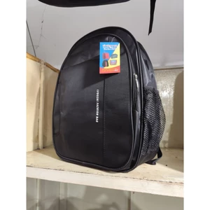 Balo ĐEN 42X32CM, chất vải PVC chống thấm, có 3 ngăn+ 2 ngăn hông. Đi Học, Du Lịch Ngắn Ngày