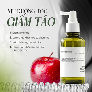 Xịt Mọc Tóc Lab On Hair 160ml - Giấm Táo Kích Thích Mọc Tóc, Giảm Rụng Tóc Hiệu Quả, Củng Cố Chân Tóc Cho Tóc Mọc Chậm