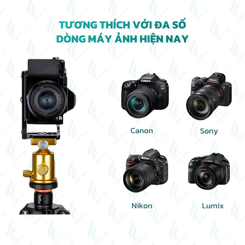 L-Plate máy ảnh - đế xoay dọc máy ảnh chữ L lật máy đa năng quay và chụp dọc máy ảnh