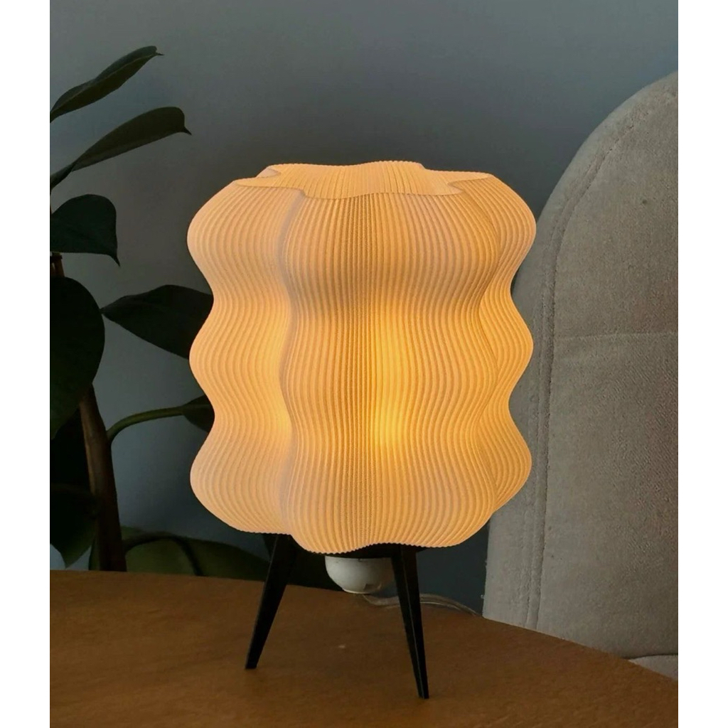 Đèn Ngủ Decor WAVY LAMP | MIE LIGHT - Đèn In 3D Thiết Kế Sóng Lượn Cao Cấp, Ánh Sáng Vàng Ấm Hiện Đại