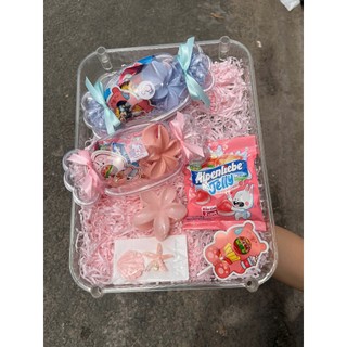 Hộp Quà Kẹo Mini Mix Kẹo & Kẹp Tóc Xinh Xắn - Quà Tặng Các Dịp Lễ 8/3, 1/6...