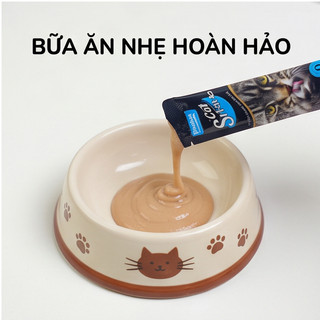 Sup Thưởng Cho Mèo 50 thanh×15g - Pate Dạng Sốt Bổ Sung Nước, Thành Phần Tự Nhiên, An Toàn Tuyệt Đối Cho Mèo Cưng