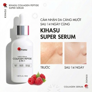 Serum Collagen Kihasu Dưỡng Sáng Da, Cấp Ẩm, Giúp Da Mềm Mịn, Chứa Vitamin C Và Niacinamide