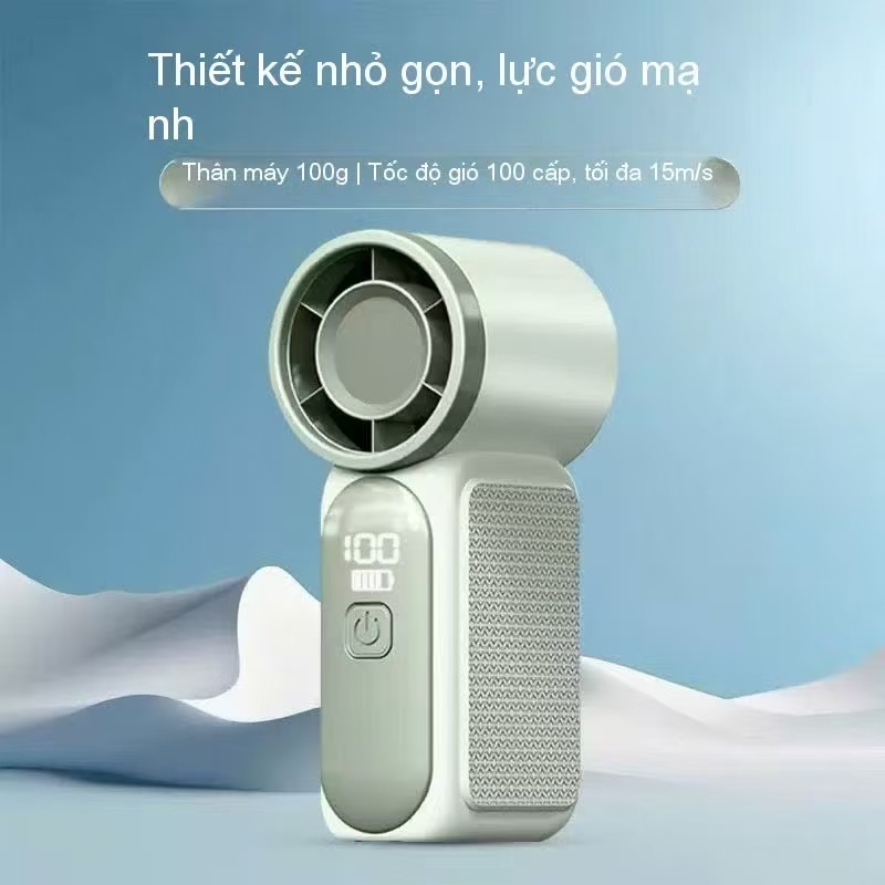Quạt Cầm Tay Mini X699/X688 – 199 Cấp Độ Gió ,có đèn LED USB