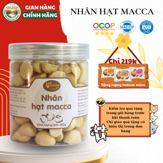Macca nhân tiêu chuẩn đã tách vỏ sẵn Hũ nhựa 250g – Hạt ăn vặt cao cấp, bổ dưỡng cho sức khỏe