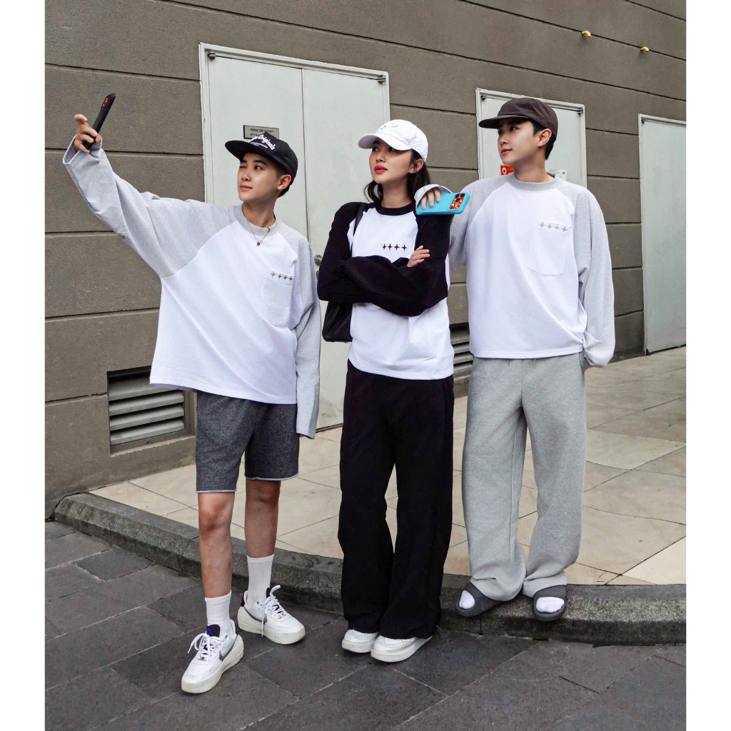 Áo Thun Tay Dài RAGLAN Thêu Chữ Local Brand Morpheus, Boxy LONGSLEEVE cotton, 260gsm