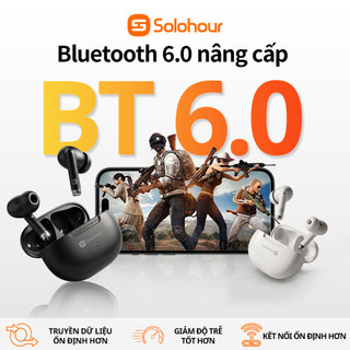 Solohour ST3 Tai Nghe Bluetooth Không Dây TWS Bluetooth 6.0 Tai Nghe Nhét Tai, Bass Mạnh, Mic Đàm Thoại, Chơi Game, Pin