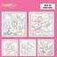 Bộ tranh tô màu 44 trang với chủ đề DREAM MAGIC khổ A4 và A5 dành cho bé tô màu thư giãn COZY23