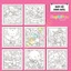 Bộ tranh tô màu 44 trang với chủ đề DREAM MAGIC khổ A4 và A5 dành cho bé tô màu thư giãn COZY23