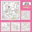 Bộ tranh tô màu 44 trang với chủ đề DREAM MAGIC khổ A4 và A5 dành cho bé tô màu thư giãn COZY23