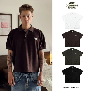 Áo Thun Polo Form Boxy "RALPH” Chất Vải Cá Sấu Lục Giác Thoáng Khí In Logo Unisex Nam Nữ | Common Issue