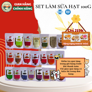 set hạt sống dùng để nấu sữa, chè, xôi...