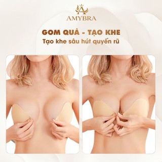 Miếng Dán Nâng Ngực Su Mỏng Không Viền – Áo Dán Ngực Không Dây Nhẹ Êm Keo Dính An Toàn AMYBRA D0159