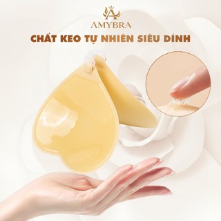 Miếng Dán Nâng Ngực Su Mỏng Không Viền – Áo Dán Ngực Không Dây Nhẹ Êm Keo Dính An Toàn AMYBRA D0159