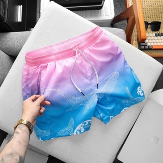 Quần short đi biển bigsize 100kg chất dù mỏng nhẹ lót lưới , Quần đùi đi biển unisex - Vargo