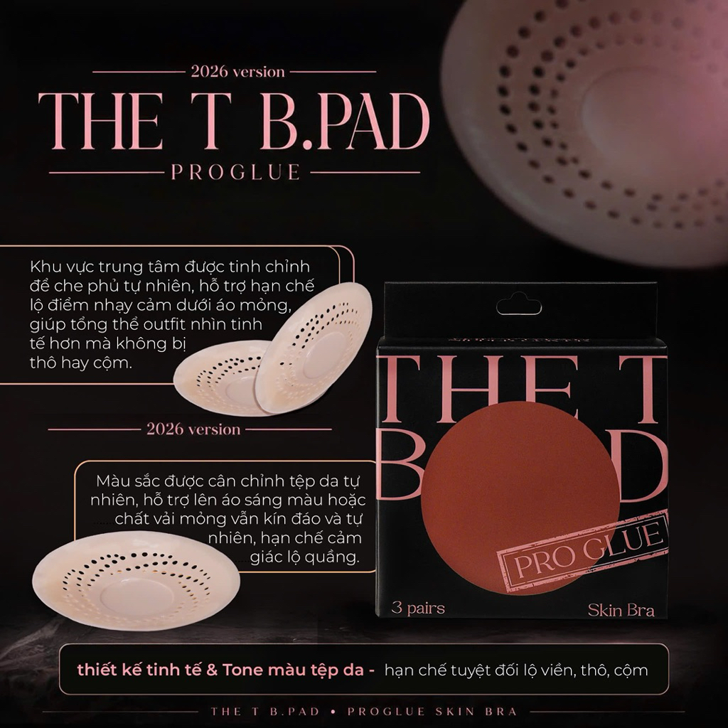 THE T B.PAD – PROGLUE VERSION  ( Hộp 3 Đôi miếng dán có keo YT )