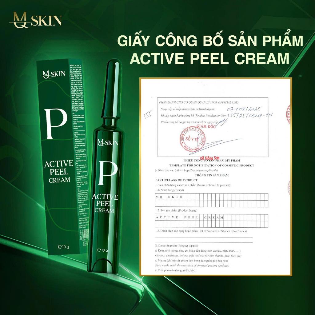 [MQSKIN] Combo Active Peel Cream (10g) và Tinh Chất Glutathione Serum (20ml) - Bộ Đôi Hỗ Trợ Chăm Sóc Da Mụn
