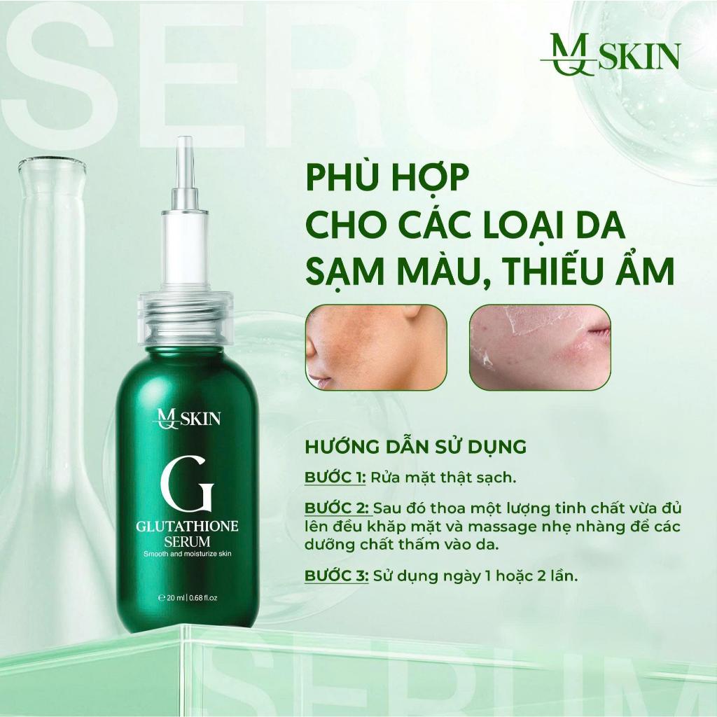[MQSKIN] Combo Active Peel Cream (10g) và Tinh Chất Glutathione Serum (20ml) - Bộ Đôi Hỗ Trợ Chăm Sóc Da Mụn