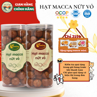 Hạt macca nứt vỏ Đắk Lắk  giòn béo, dễ tách lon nhựa PET  – Hạt dinh dưỡng cao cấp