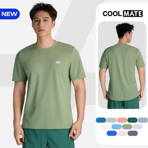 ÁO THUN thể thao nam Essentials công nghệ Exdry 2.0, Áo tập Gym, Pickleball thoáng khí Coolmate
