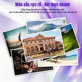 CUYI Giấy ảnh RC satin – A4, 20 tờ, 260 GSM – Bề mặt mượt, không lóa, chất lượng cao