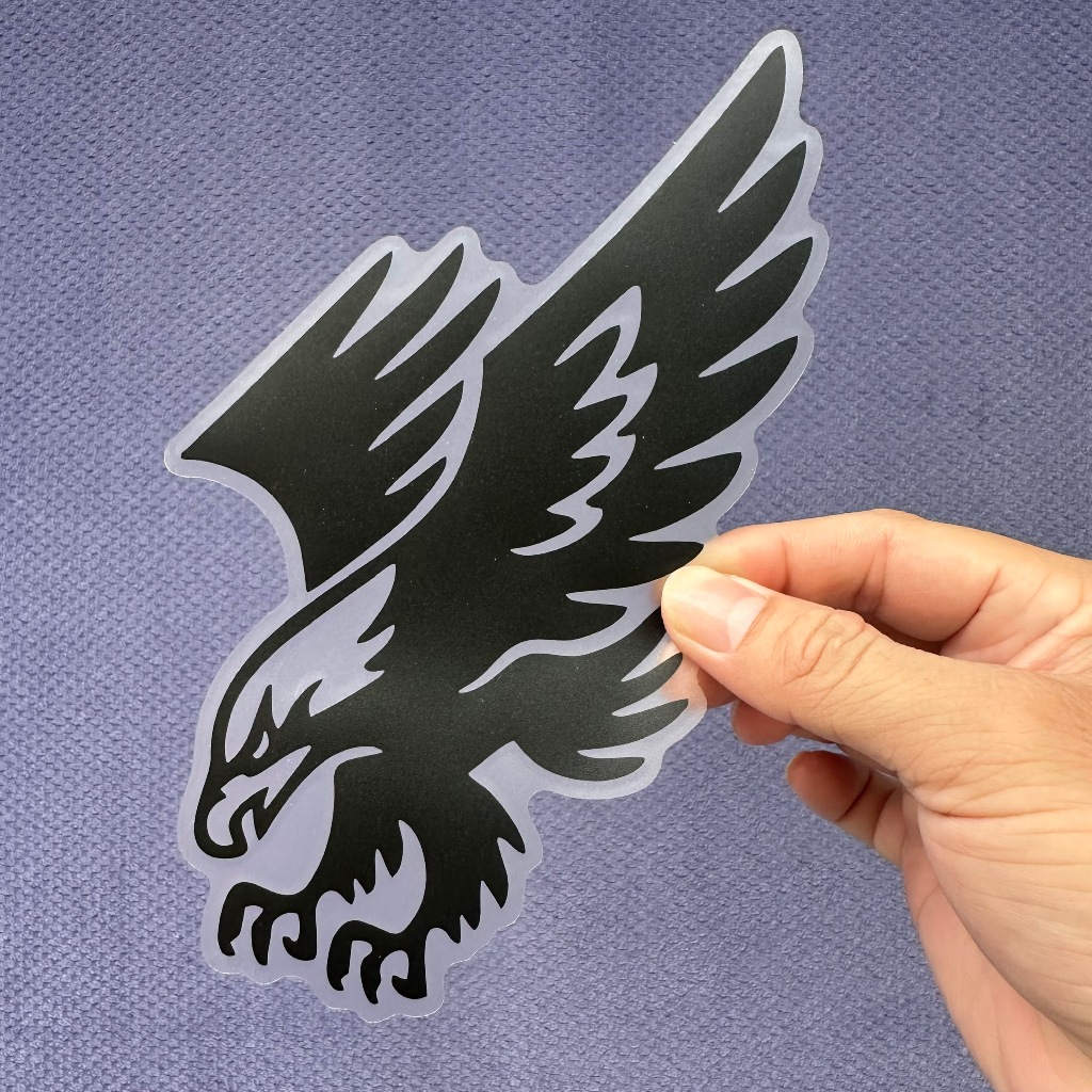 TEM LỘT TÁCH NỀN, CHIM ĐẠI BÀNG SĂN MỒI , decal trang trí xe, nón bảo hiểm, laptop, chống nước nhiều kích thước