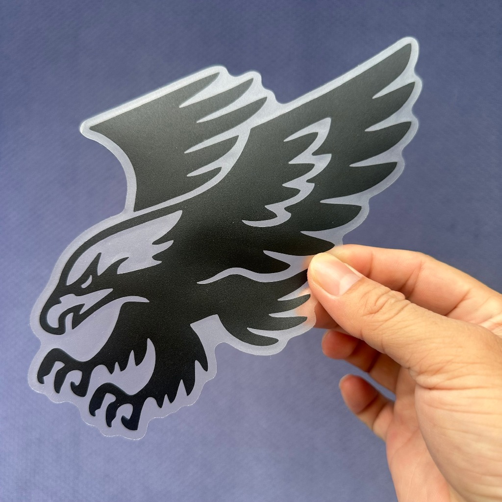 TEM LỘT TÁCH NỀN, CHIM ĐẠI BÀNG SĂN MỒI , decal trang trí xe, nón bảo hiểm, laptop, chống nước nhiều kích thước