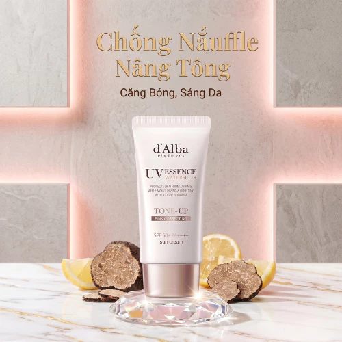 Kem Chống Nắng D'alba Tone-Up Pink & Purple Correcting SPF50+ PA++++ Nâng Tone Khử Sắc Vàng - Ever Queen