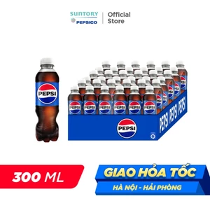 Thùng 24 Chai Nước Ngọt Có Gaz Pepsi (300ml/chai)