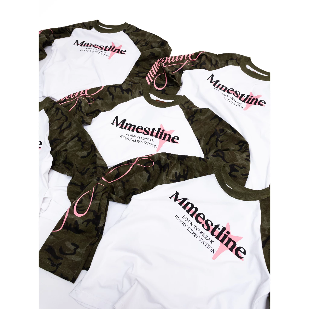 Áo Raglan Longsleeve MMESTLINE "DUSTLINE" Form Boxy in lụa nổi chất vải Cotton Premium 2 chiều image 5