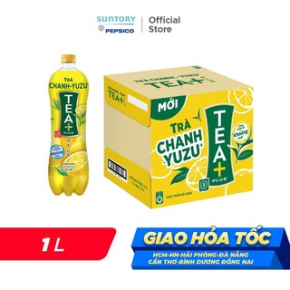 [MỚI-GIÁ DÙNG THỬ] Thùng 12 Chai Trà Ô long Tea+ Vị Chanh Yuzu (1000ml/chai)