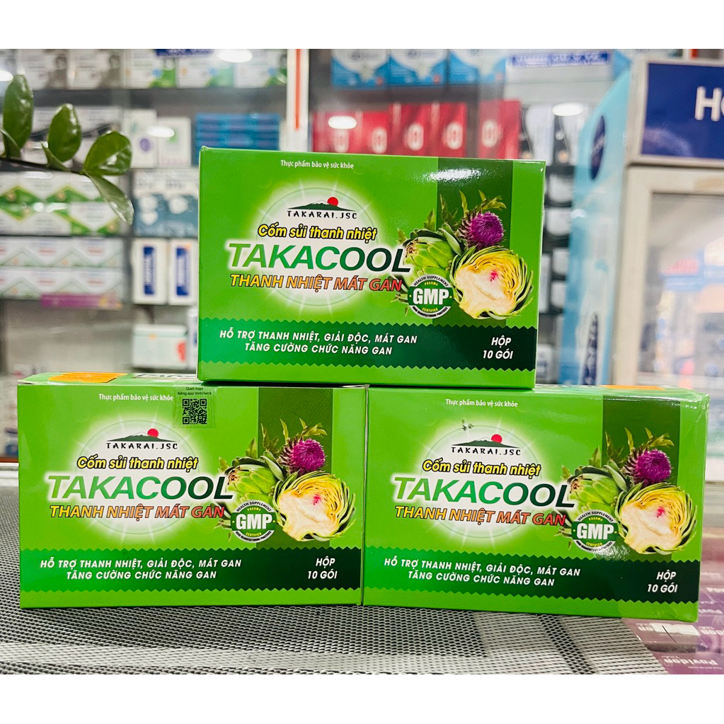 ✅[chính hãng]Cốm sủi thanh nhiệt Takacool(hộp 10 gói)