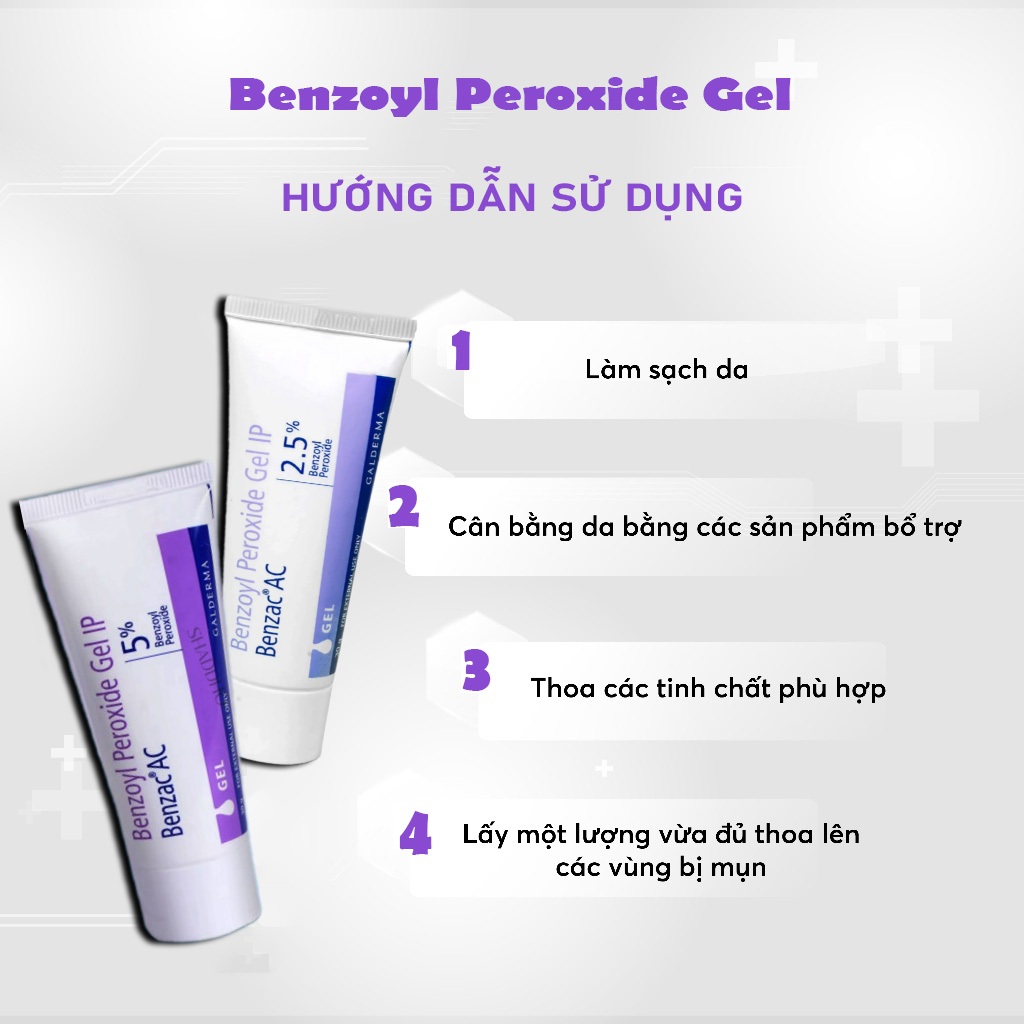 Kem Chấm Mụn Cấp Tốc Benzac Ac Benzoyl Peroxide 5% Pháp 15g An Toàn Chính Hãng