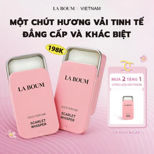 Nước Hoa Khô Dạng Sáp LA BOUM Solid Perfume 10g Hương Thơm Ngọt Ngào, Lâu Trôi - Thiết Kế Nắp Trượt Tiện Lợi