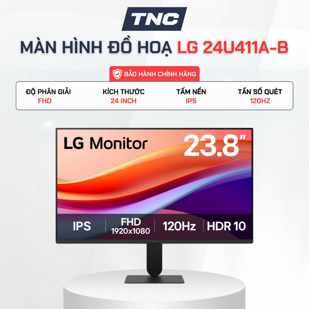 Màn Hình Đồ Hoạ LG 24U411A-B 24 Inch/ IPS/ FHD/ 120Hz/ 1ms - Bảo Hành 24 Tháng - TNC STORE