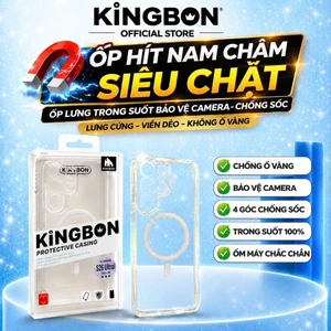 Ốp Lưng Samsung CAO CẤP Hỗ Trợ Sạc Từ Tính Chống Ố Vàng cho KiNGBON S23U/S24Ultra/S25Ultra/S26ULtra